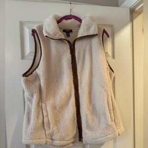 Sherpa-Like Vest with Pockets